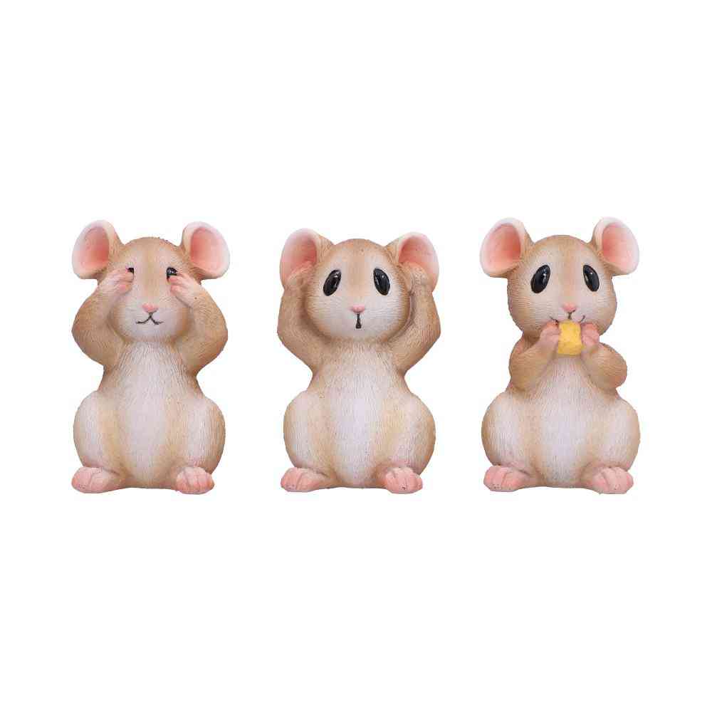 Nemesis Now - Three Wise Mice 9cm Dekorative Figuren - Mehrfarben